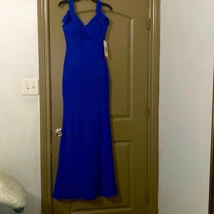 Blue gown beautiful new with tags small size